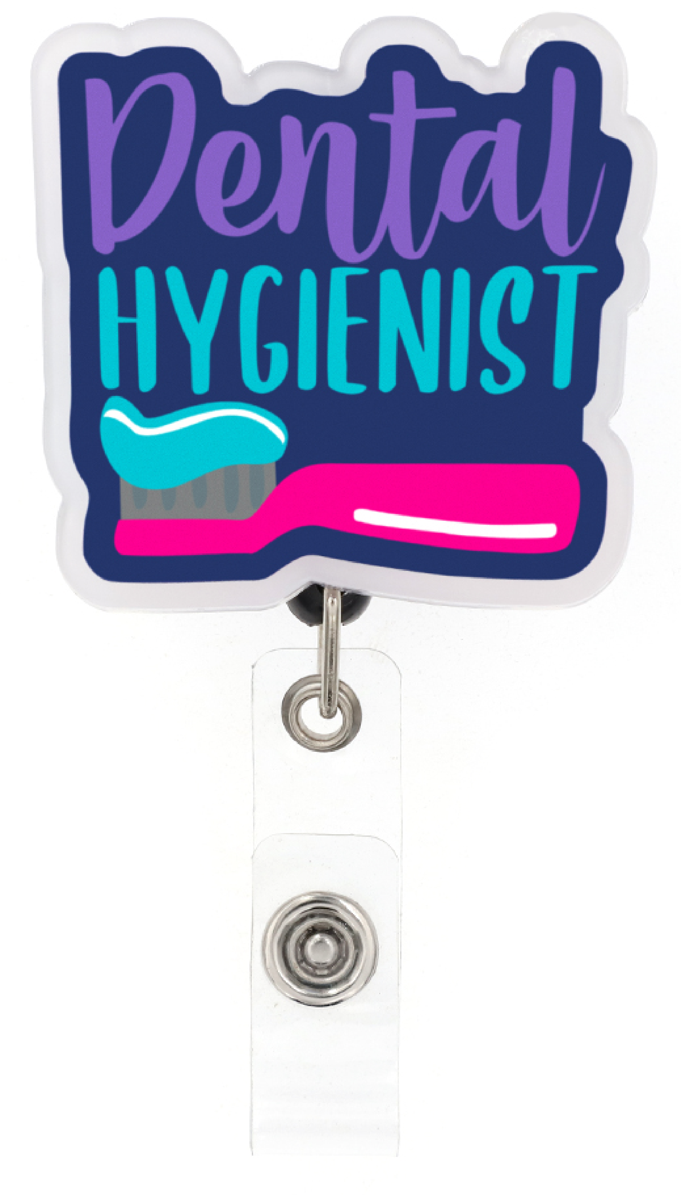 Dental Hygienist &#45; Cutieful Acrylic Badge Reel-Cutieful